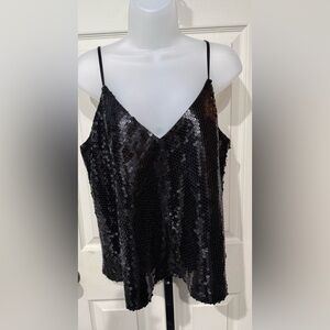 *Prom* Nine West Black Sequin Formal Camisole